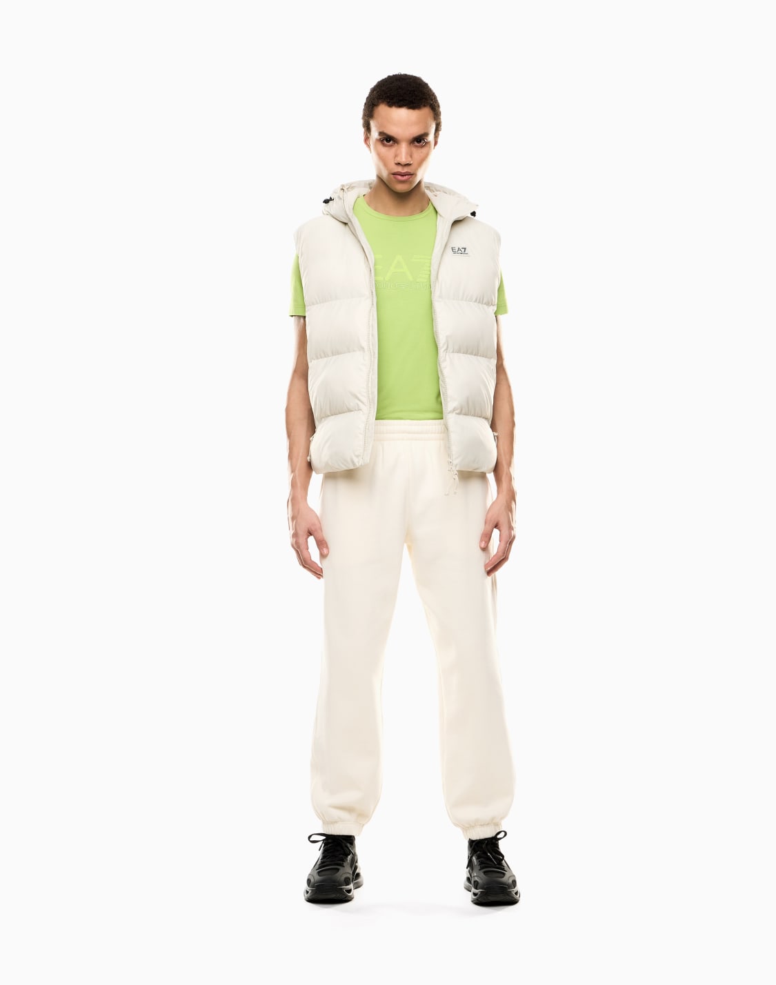 オンライン限定visibility-ジョガパンツ-コットン混紡-ベジュ--ea7