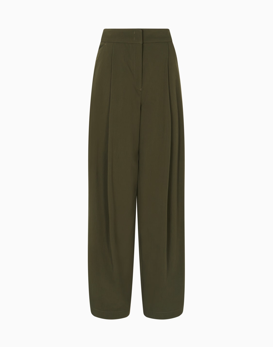 new-york-capsule-collection-canvas-trousers-with-darts-green--emporio-armani
