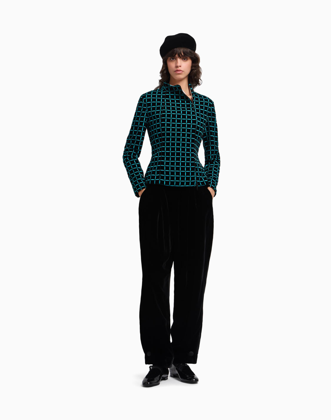 velvet-jacket-with-embroidered-check-motif-blue--emporio-armani