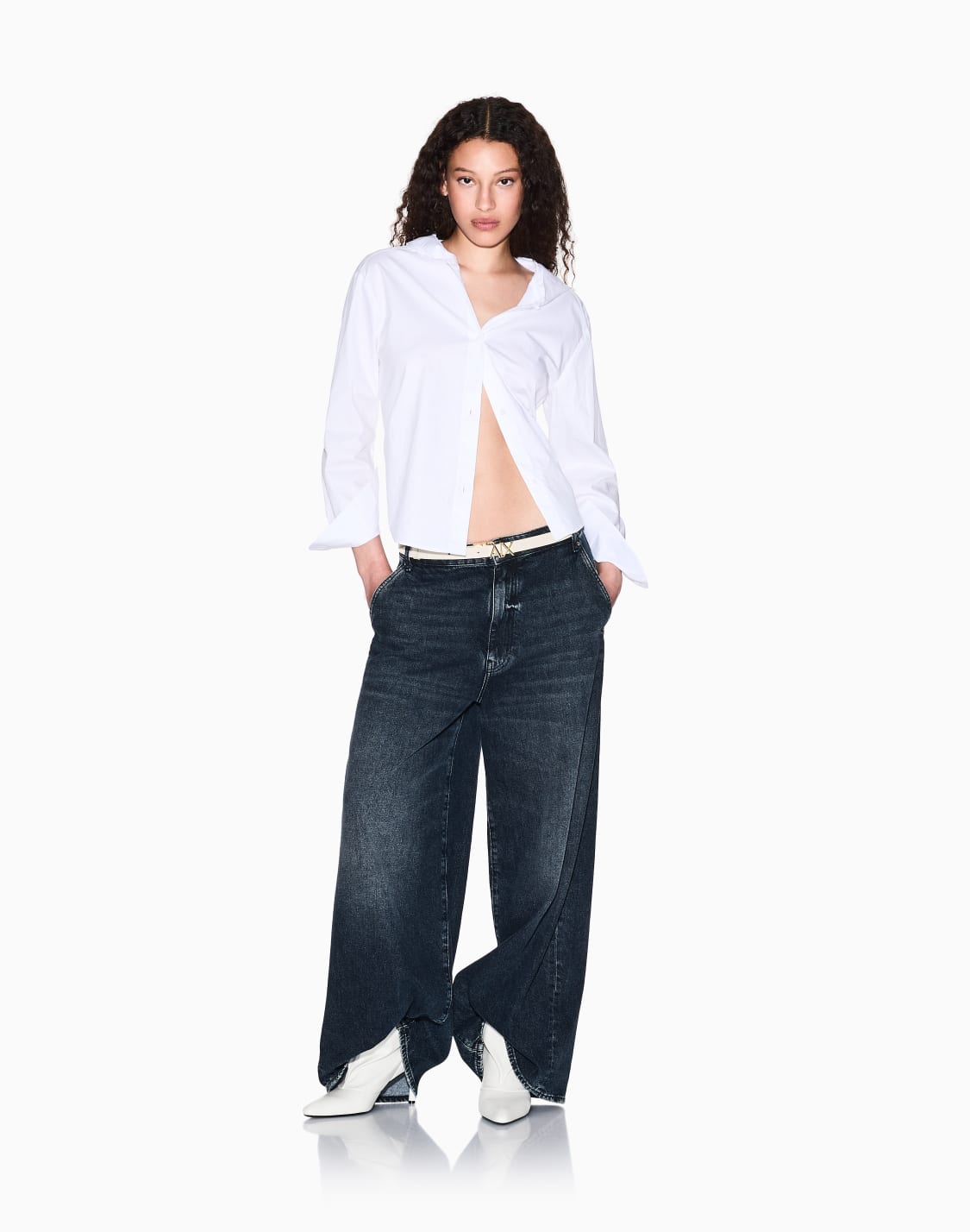 camicie-casual-bianco--armani-exchange