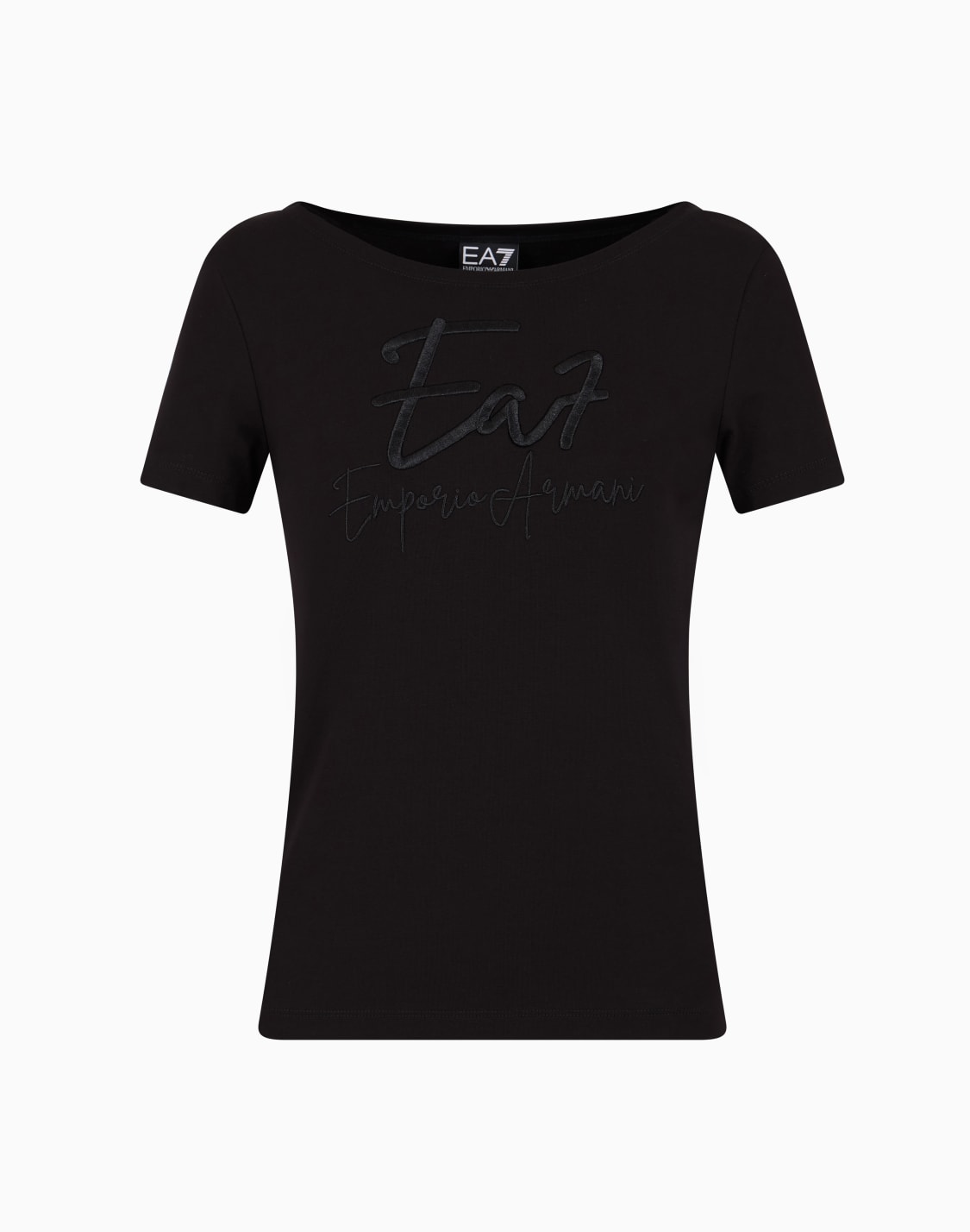 t-shirt-scollo-a-barchetta-logo-series-in-cotone-stretch-nero--ea7