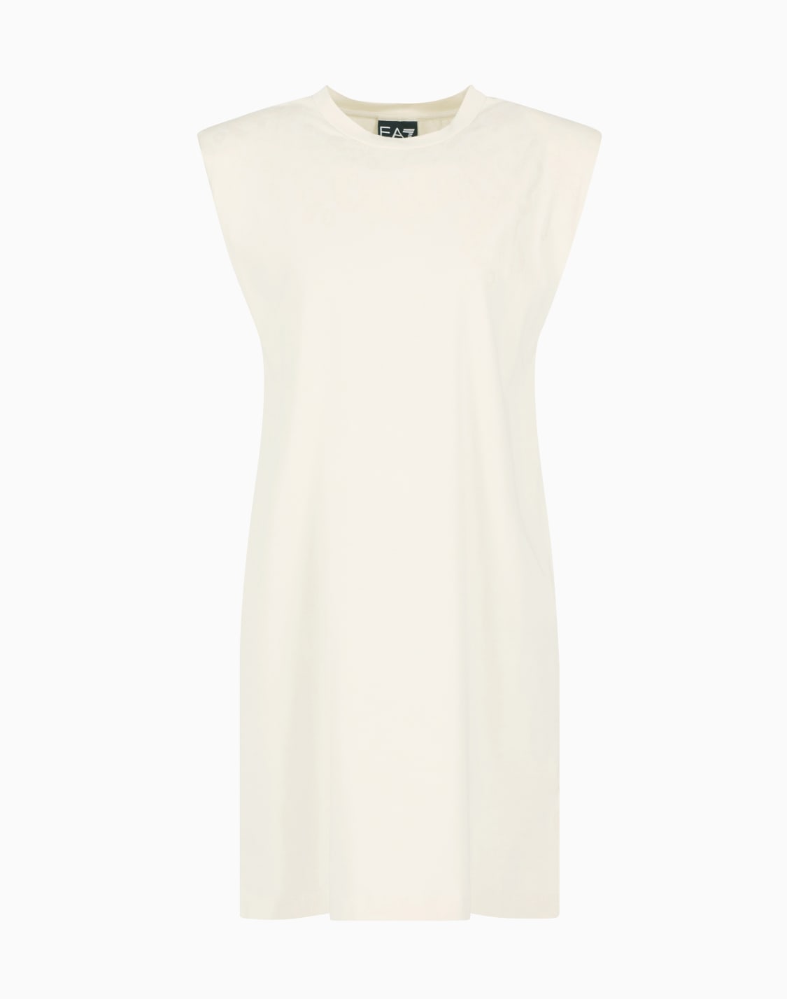 graphic-series-stretch-cotton-short-dress-beige--ea7