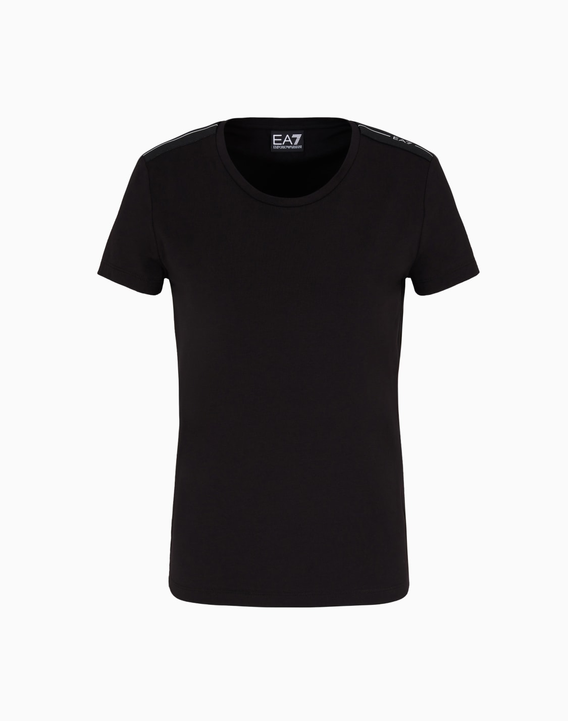 t-shirt-logo-series-in-jersey-di-cotone-stretch-nero--ea7