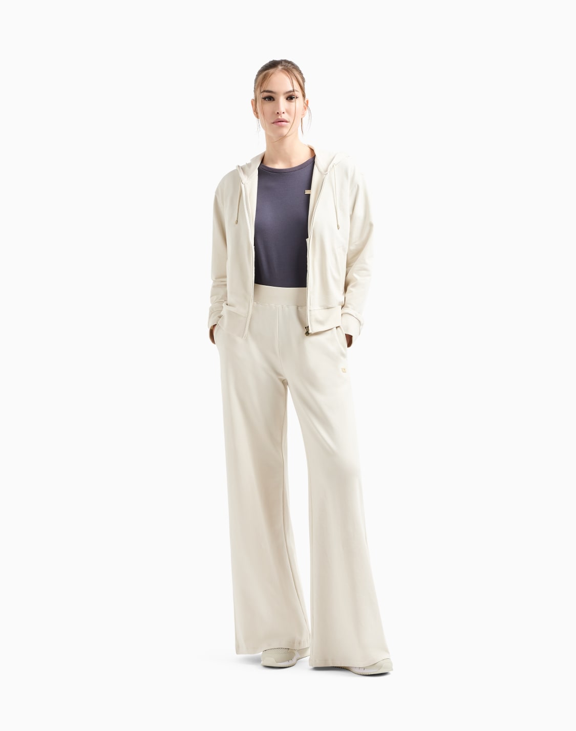 pantaloni-ampi-core-lady-in-cotone-stretch-beige--ea7