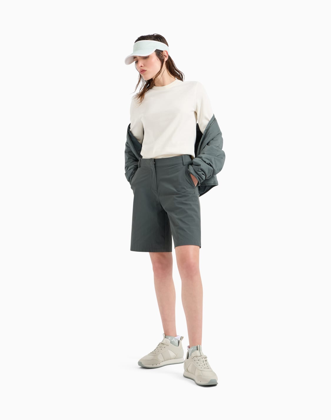 giacca-leggermente-imbottita-golf-pro-in-nylon-stretch-grigio--ea7