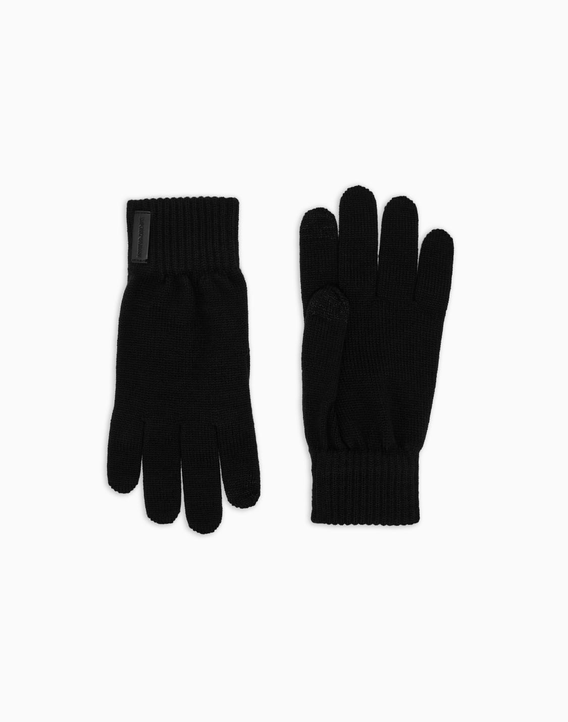 plain-knit-virgin-wool-touchscreen-gloves-black--emporio-armani