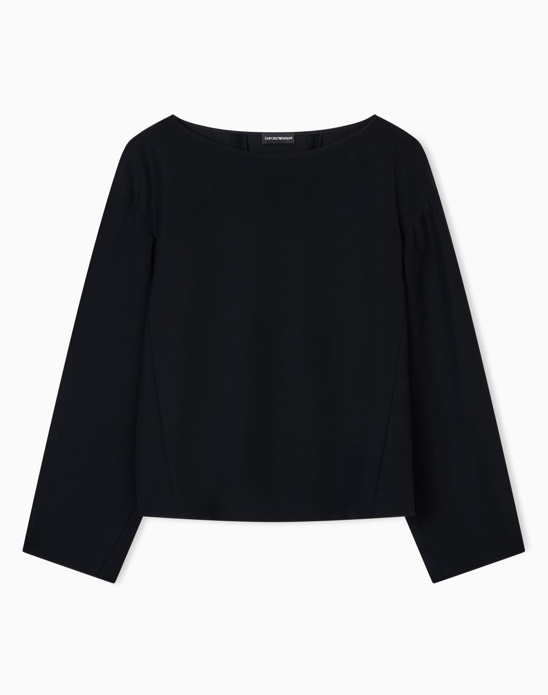 technical-cady-flared-blouse-black--emporio-armani