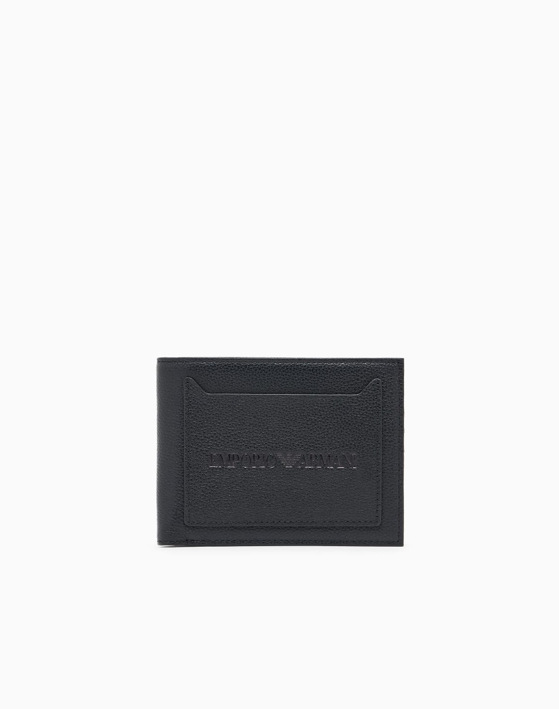 외부-포켓-텀블-가죽-바이폴드-지갑-블랙--emporio-armani