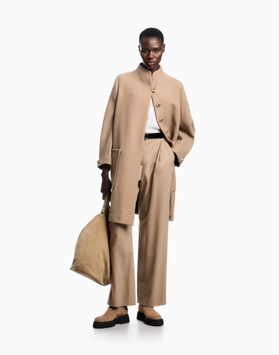 pantalon-pinces-en-flanelle-de-laine-icon-beige--emporio-armani