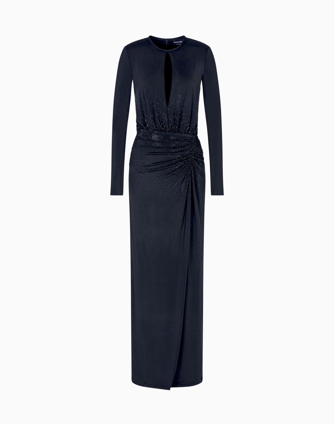 abito-lungo-in-jersey-di-viscosa-con-ricamo-strass-nero--giorgio-armani