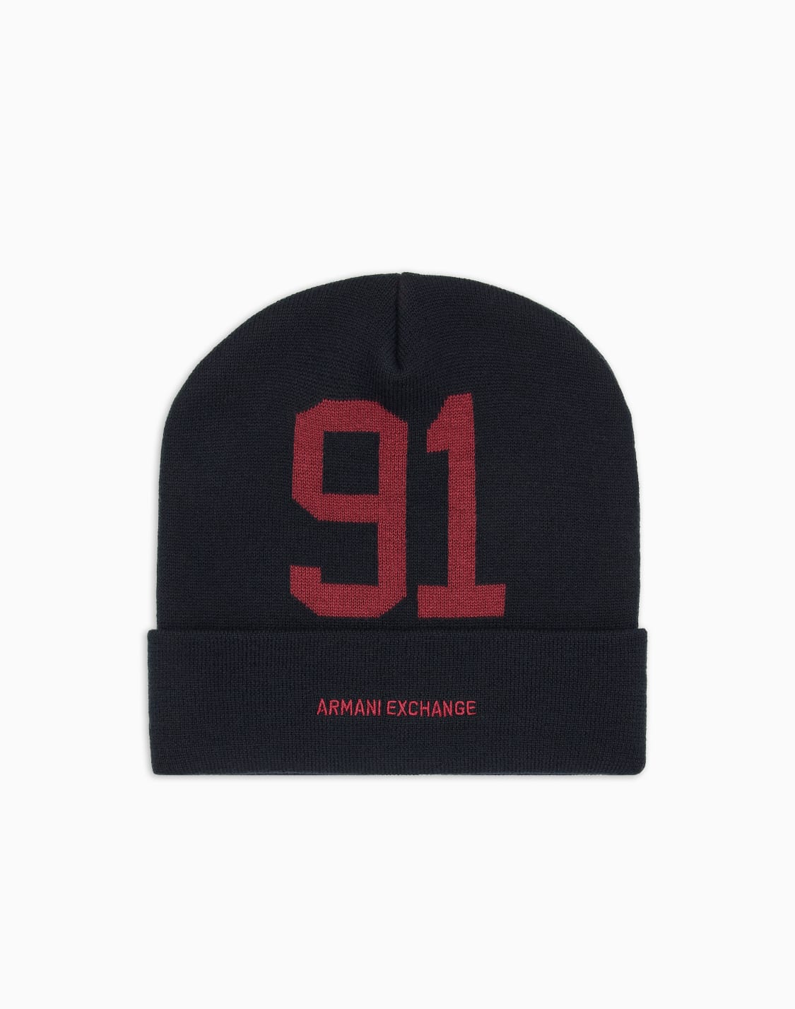 ax-ribbed-knit-91-logo-beanie-navy-blue--armani-exchange