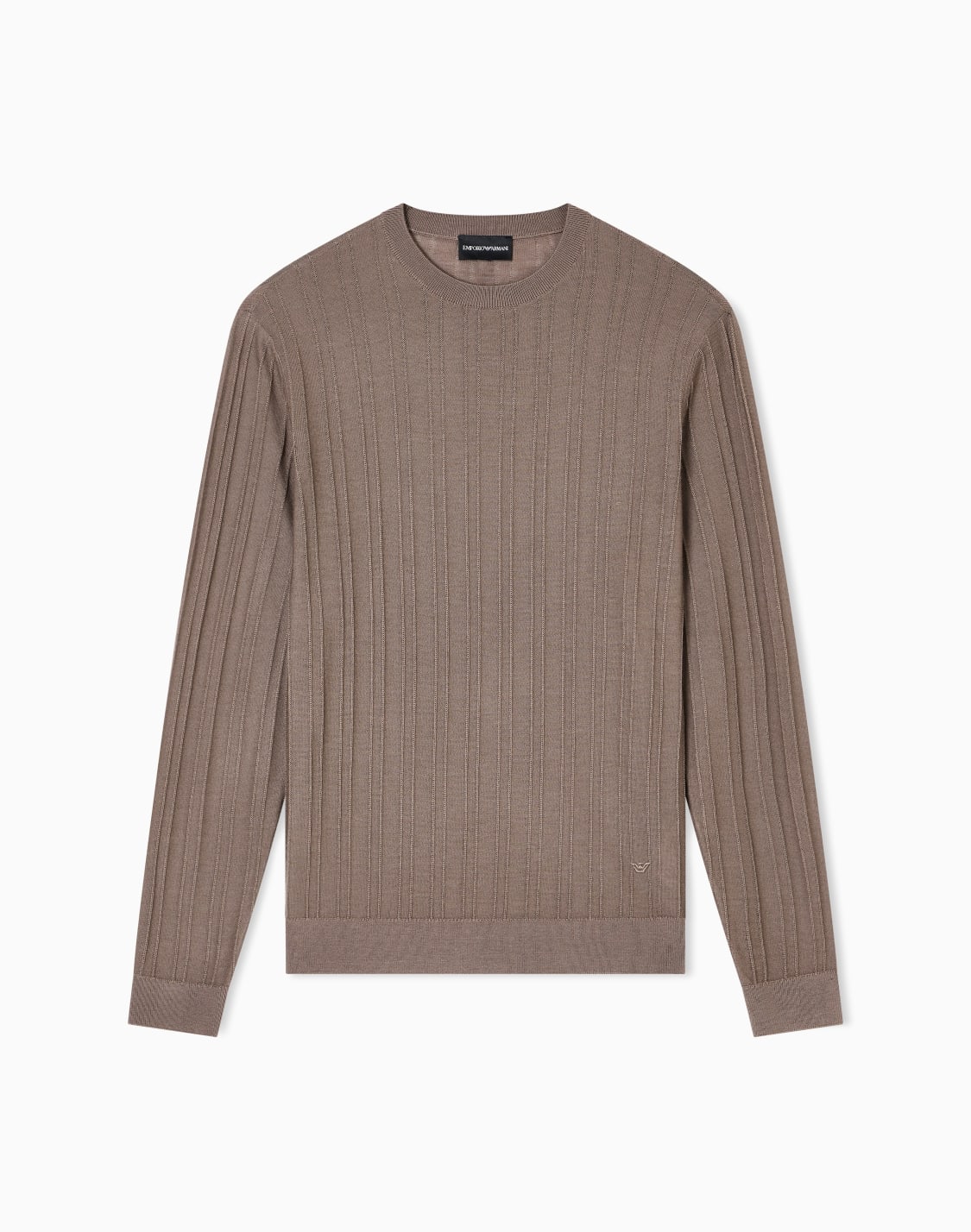 virgin-wool-jumper-with-embossed-jacquard-pattern-brown--emporio-armani