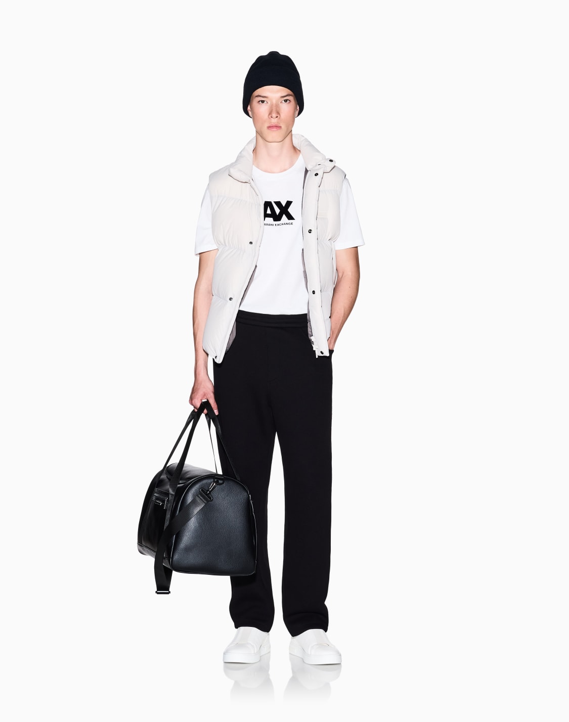 cotton-blend-pique-trousers-black--armani-exchange