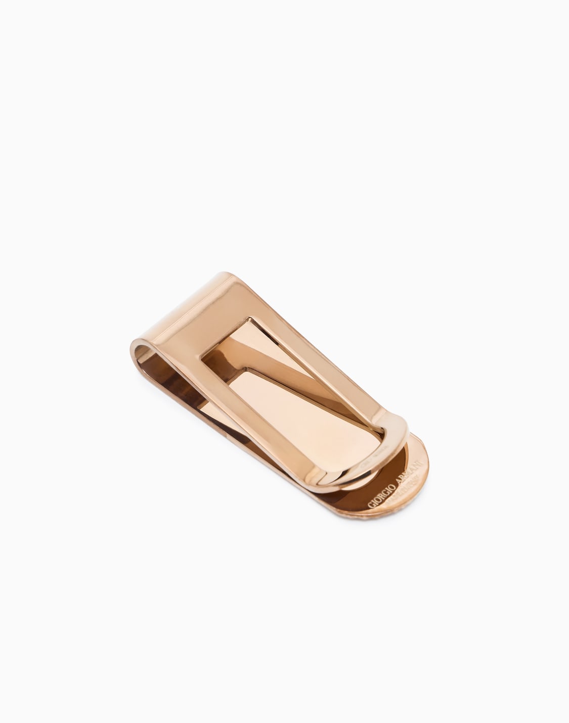 マネクリップ-スタリングシルバ-ロレットモチフ-ゴルド--giorgio-armani