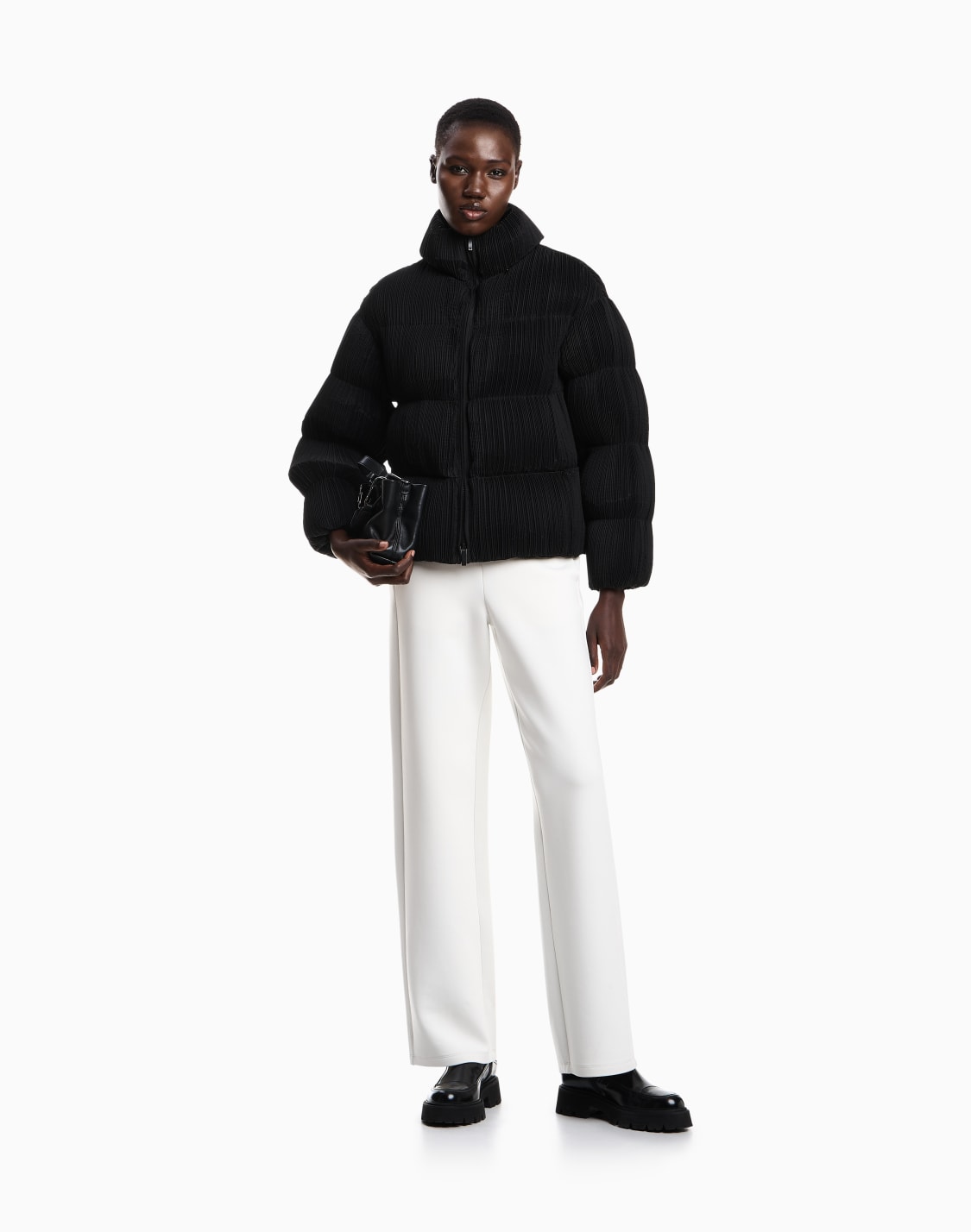 pantalones-de-punto-doble-con-cintura-elstica-asv-beige--emporio-armani