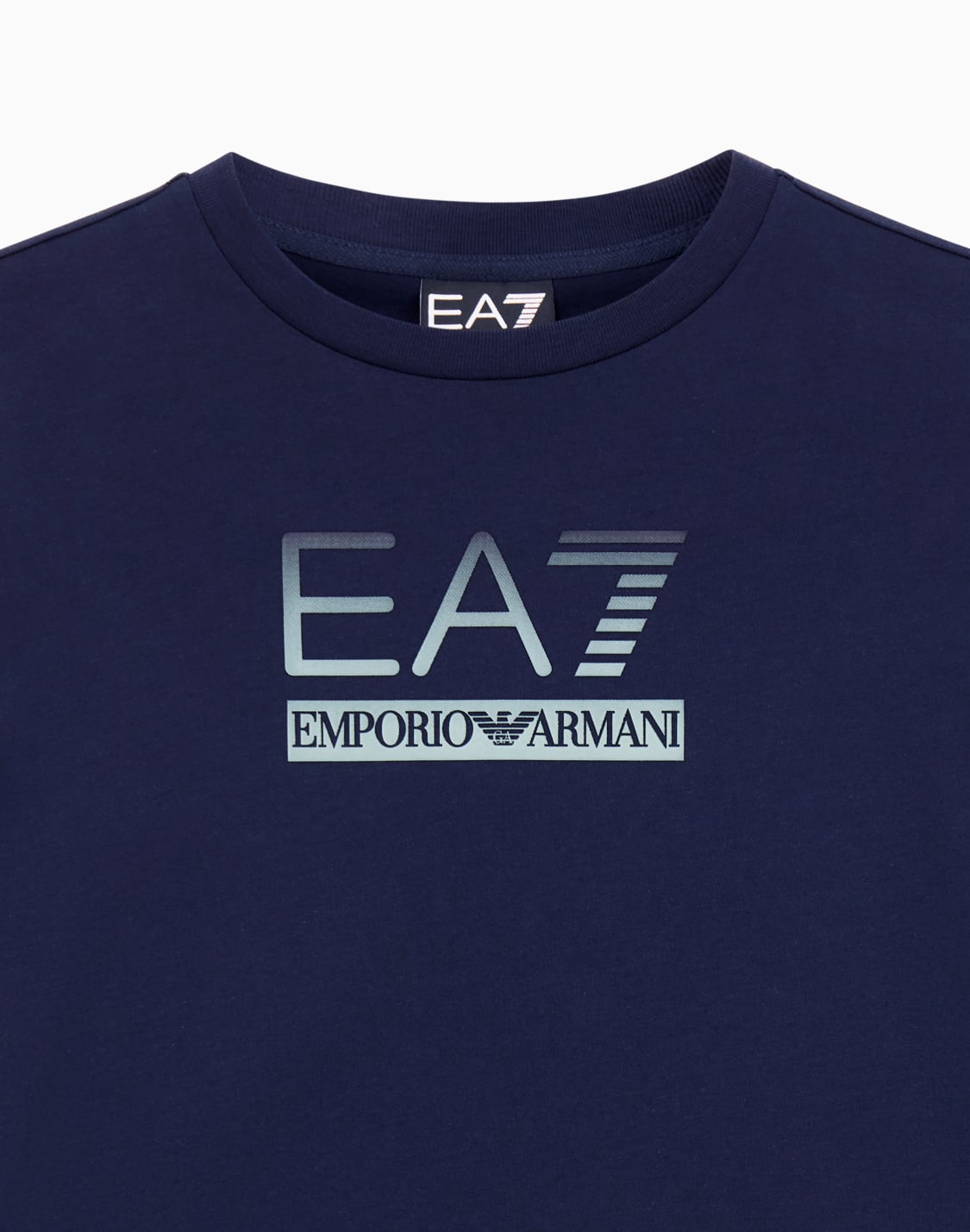 t-shirt-girocollo-visibility-boy-in-puro-cotone-blu-navy--ea7