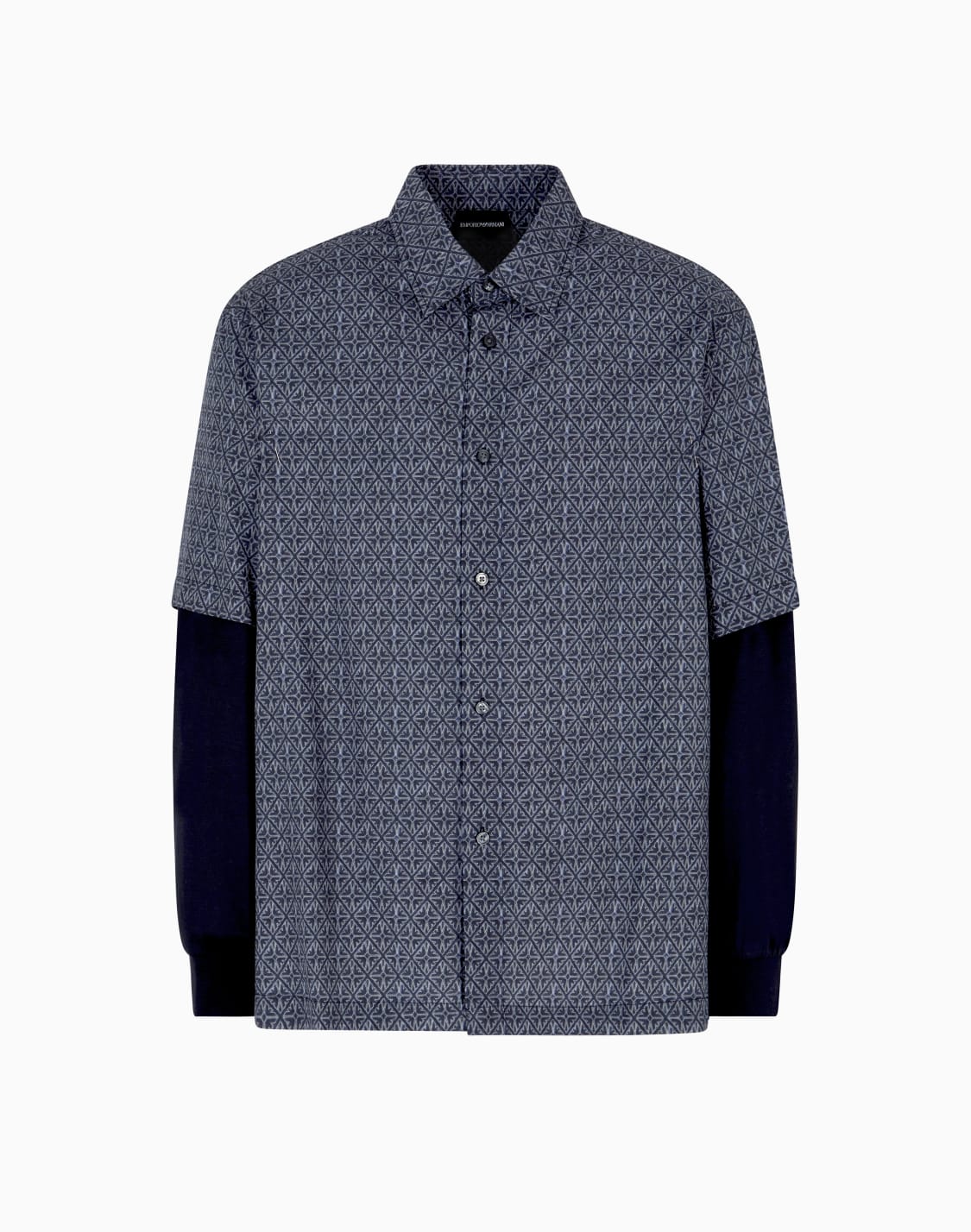 asv-bedrucktes-hemd-aus-einer-lyocell-mischung-mit-bequemer-passform-in-zweiteiliger-optik-blau--emporio-armani