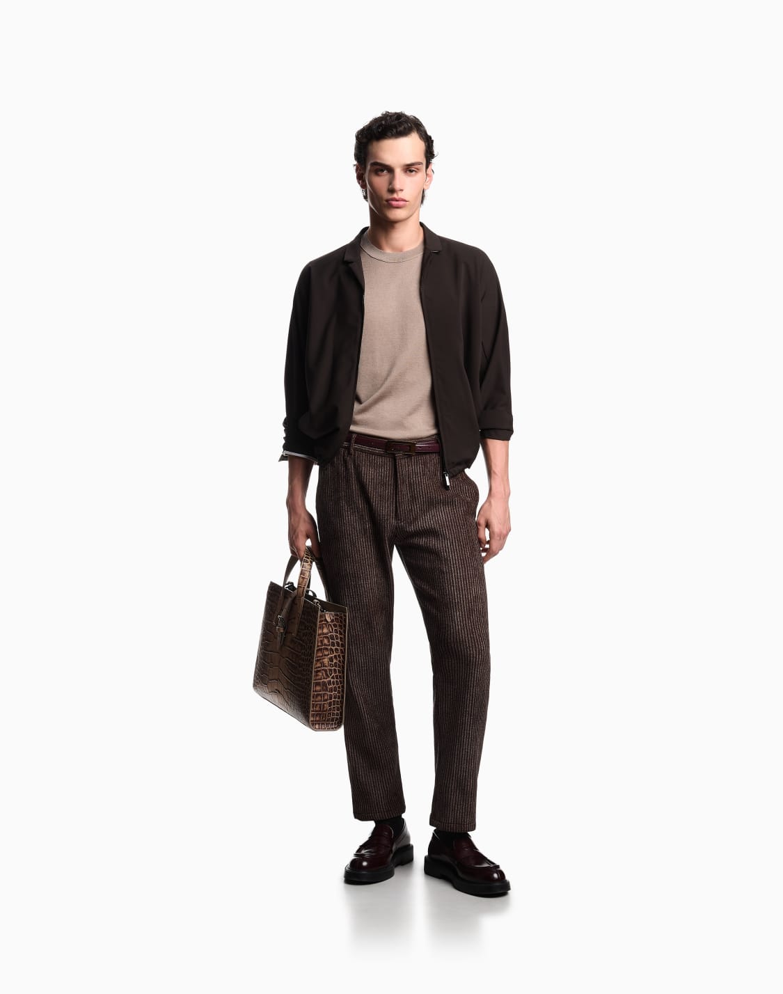 asv-pullover-aus-einer-wolllyocell-mischung-in-glattstrick-beige--emporio-armani