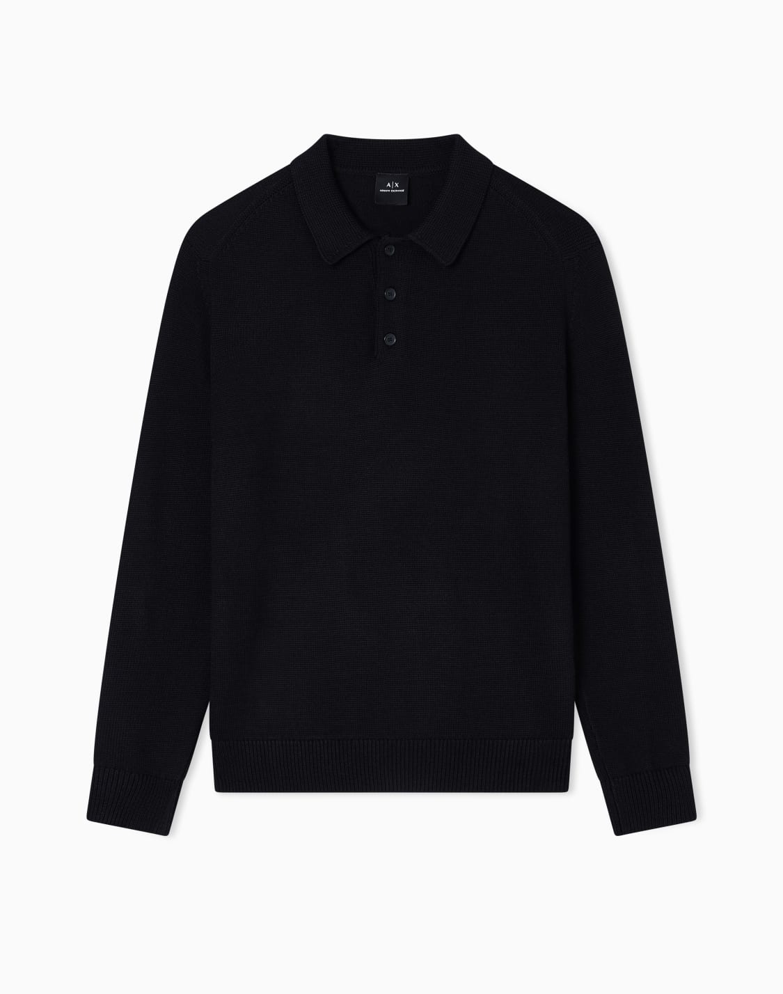 wool-and-cotton-knitted-polo-shirt-black--armani-exchange