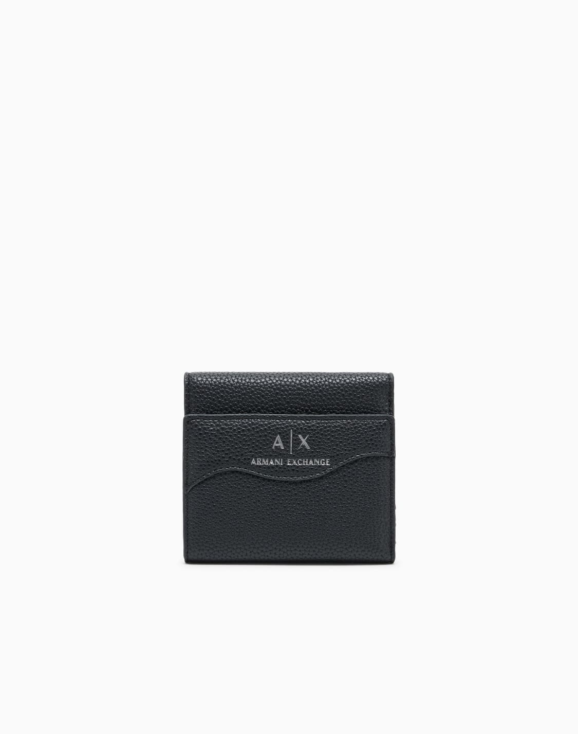 portafoglio-mini-con-impuntura-sagomata-nero--armani-exchange