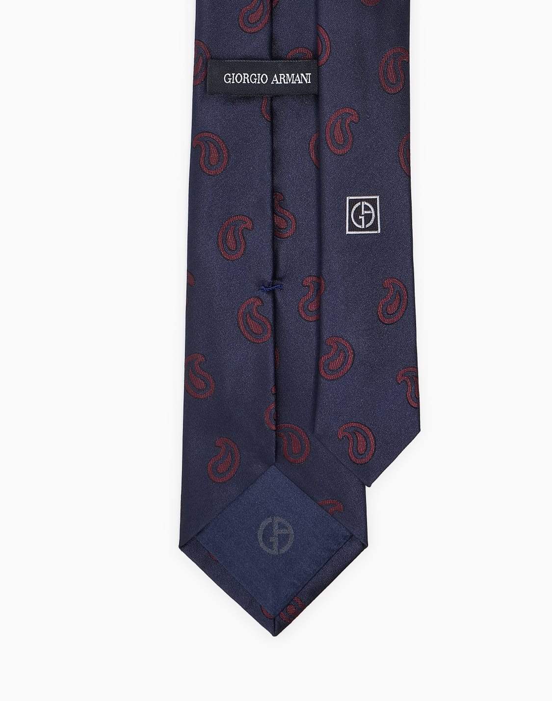 ネクタイ-シルク-ジャカド-ブル--giorgio-armani