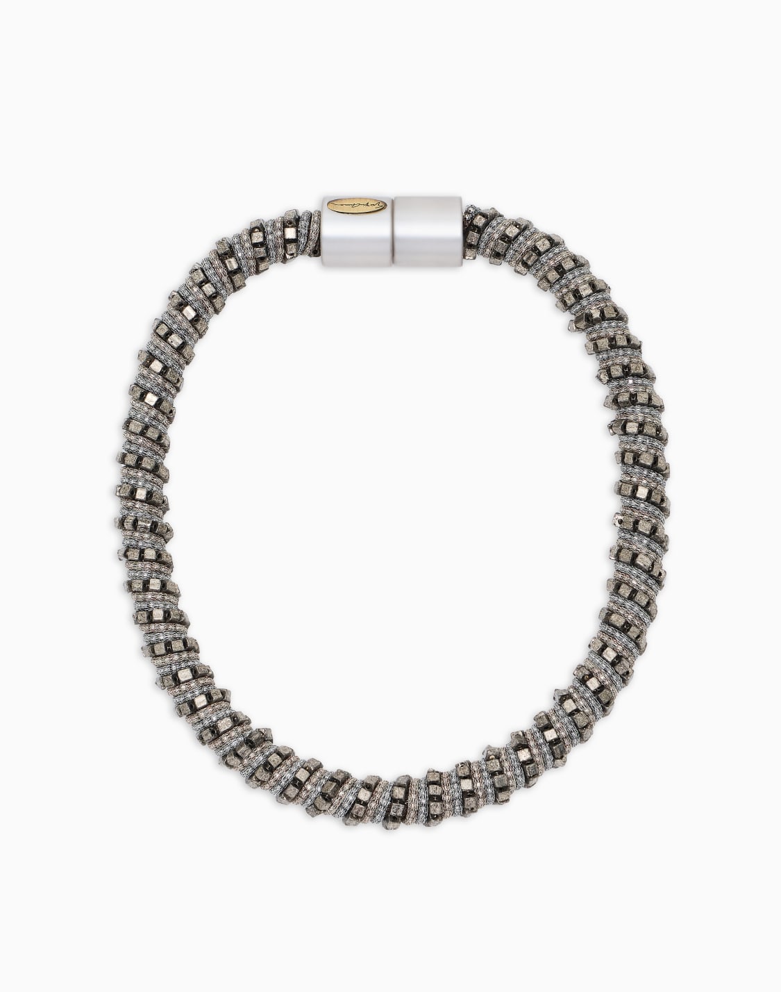 チョカネックレス-レザファブリック-ゴルド--giorgio-armani
