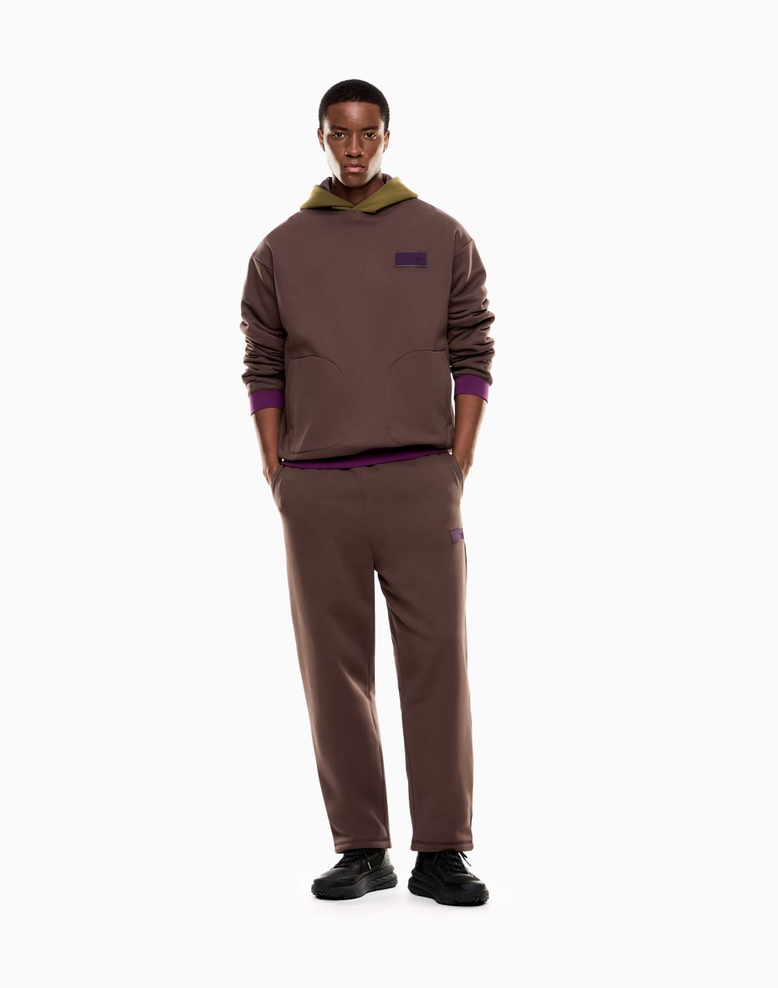 70-cotton-blend-hooded-sweatshirt-brown--ea7