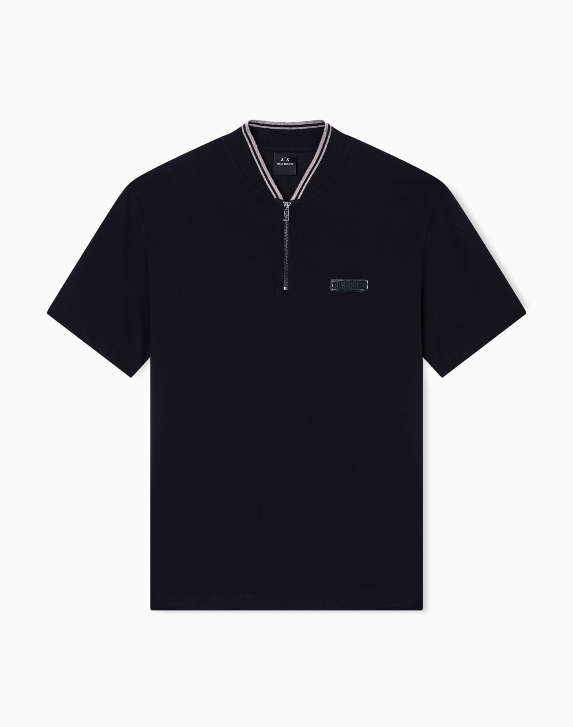 polo-piqu-con-cremallera-negro--armani-exchange
