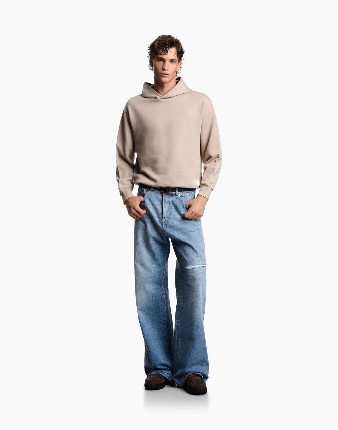 sweat-shirt-capuche-en-jersey-beige--emporio-armani