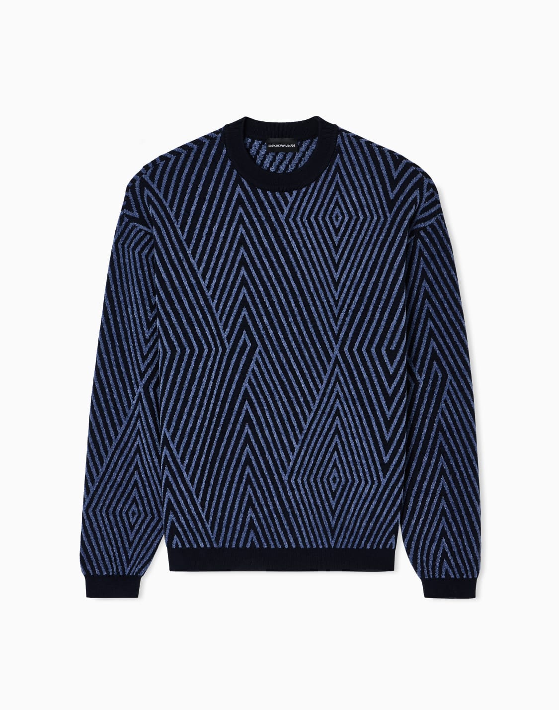 virgin-wool-blend-jumper-with-op-art-jacquard-with-oversized-diamonds-blue--emporio-armani