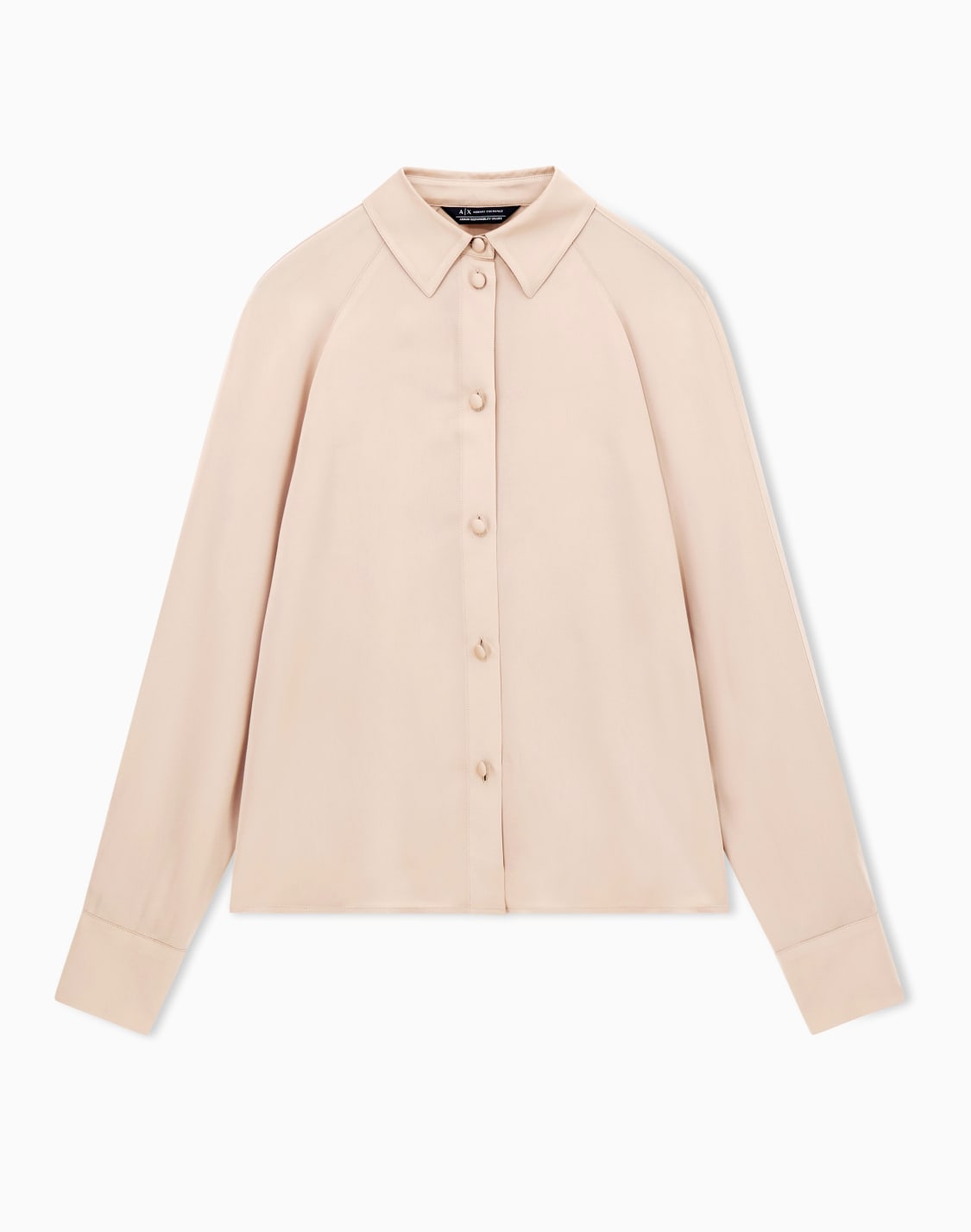 satin-viscose-shirt-camel--armani-exchange