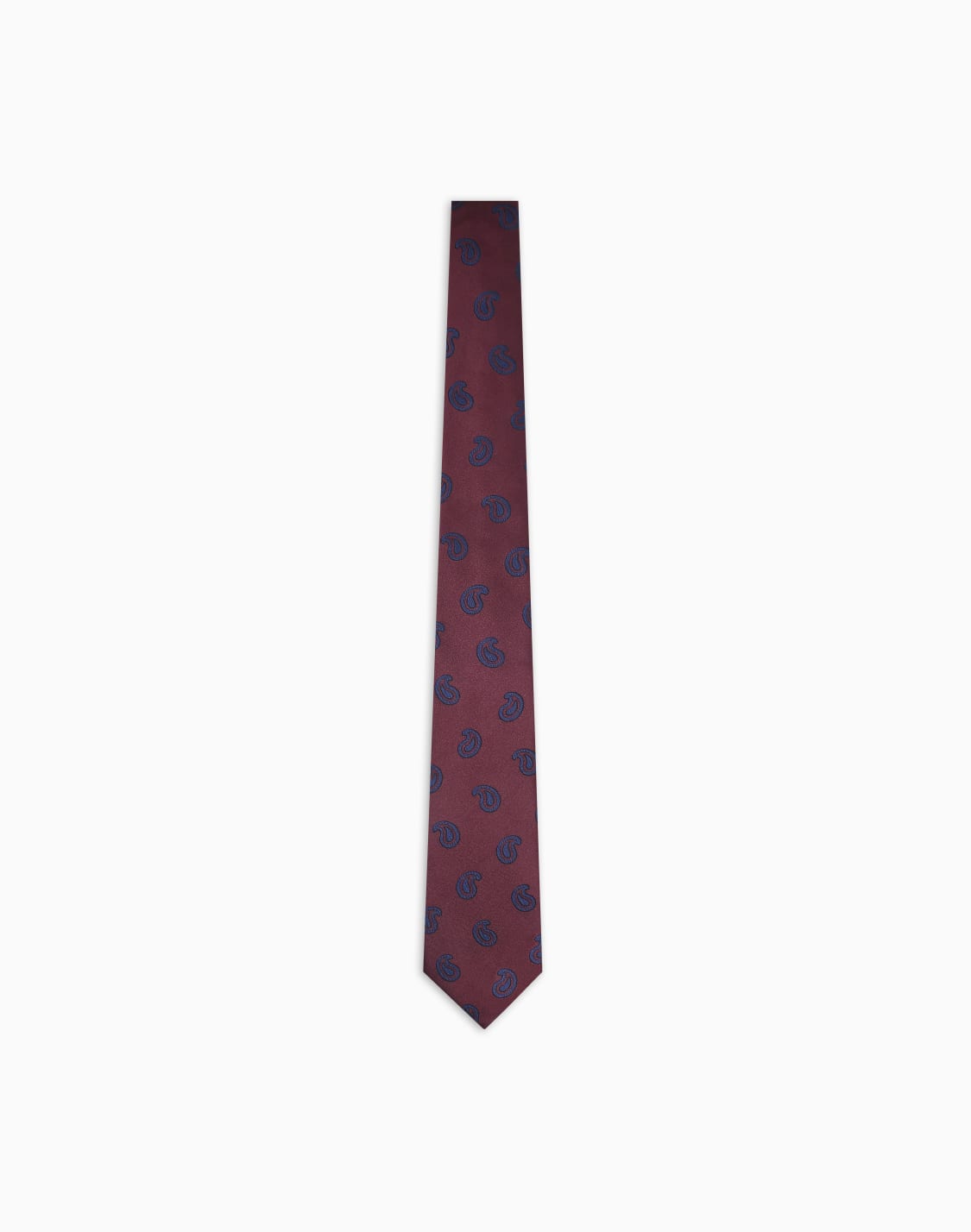 ネクタイ-シルク-ジャカド-レッド--giorgio-armani