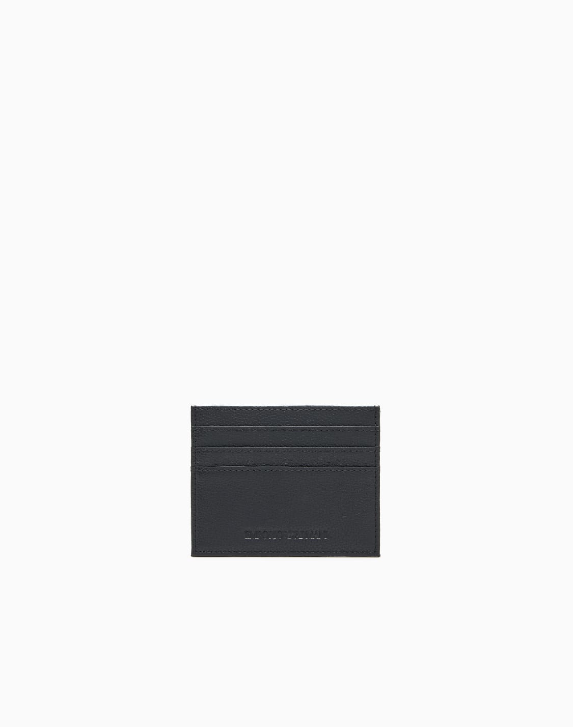 tumbled-leather-card-holder-black--emporio-armani