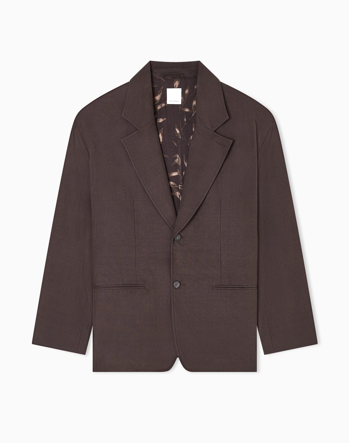 new-york-capsule-collection-lyocell-blend-single-breasted-blazer-brown--emporio-armani