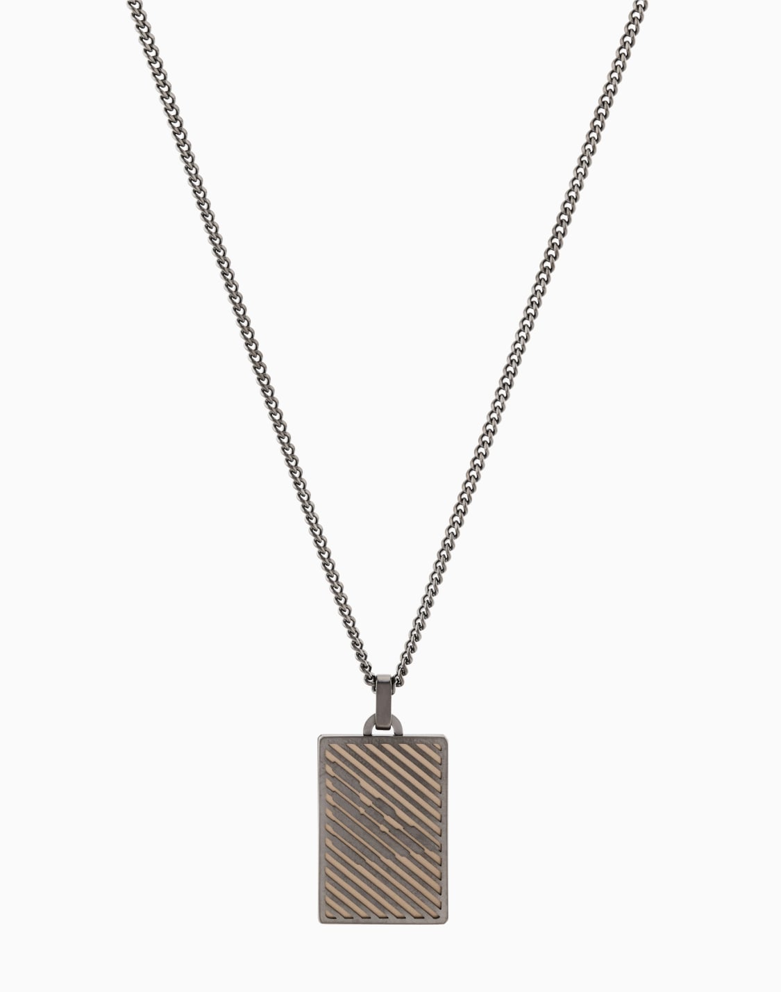 -two-tone-stainless-steel-dog-tag-necklace-multicoloured--emporio-armani
