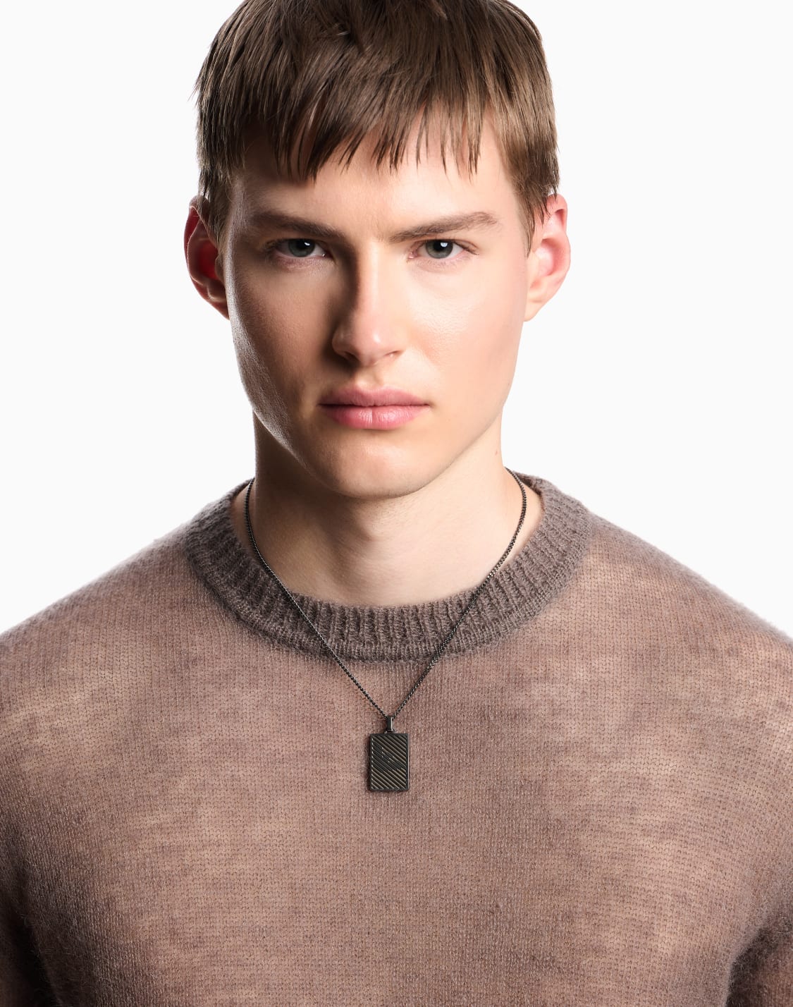 -two-tone-stainless-steel-dog-tag-necklace-multicoloured--emporio-armani