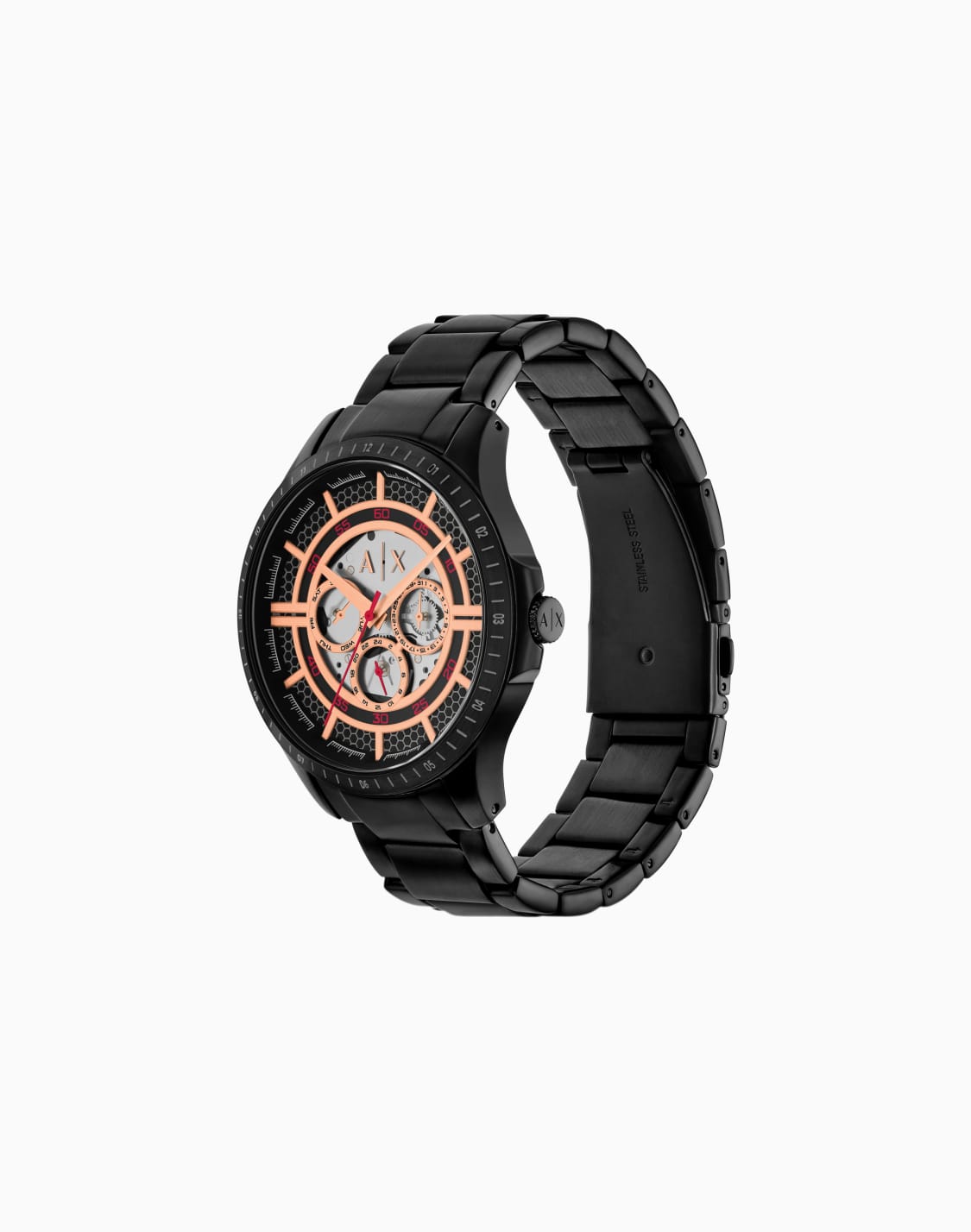-multifunction-black-stainless-steel-watch-multicoloured--armani-exchange