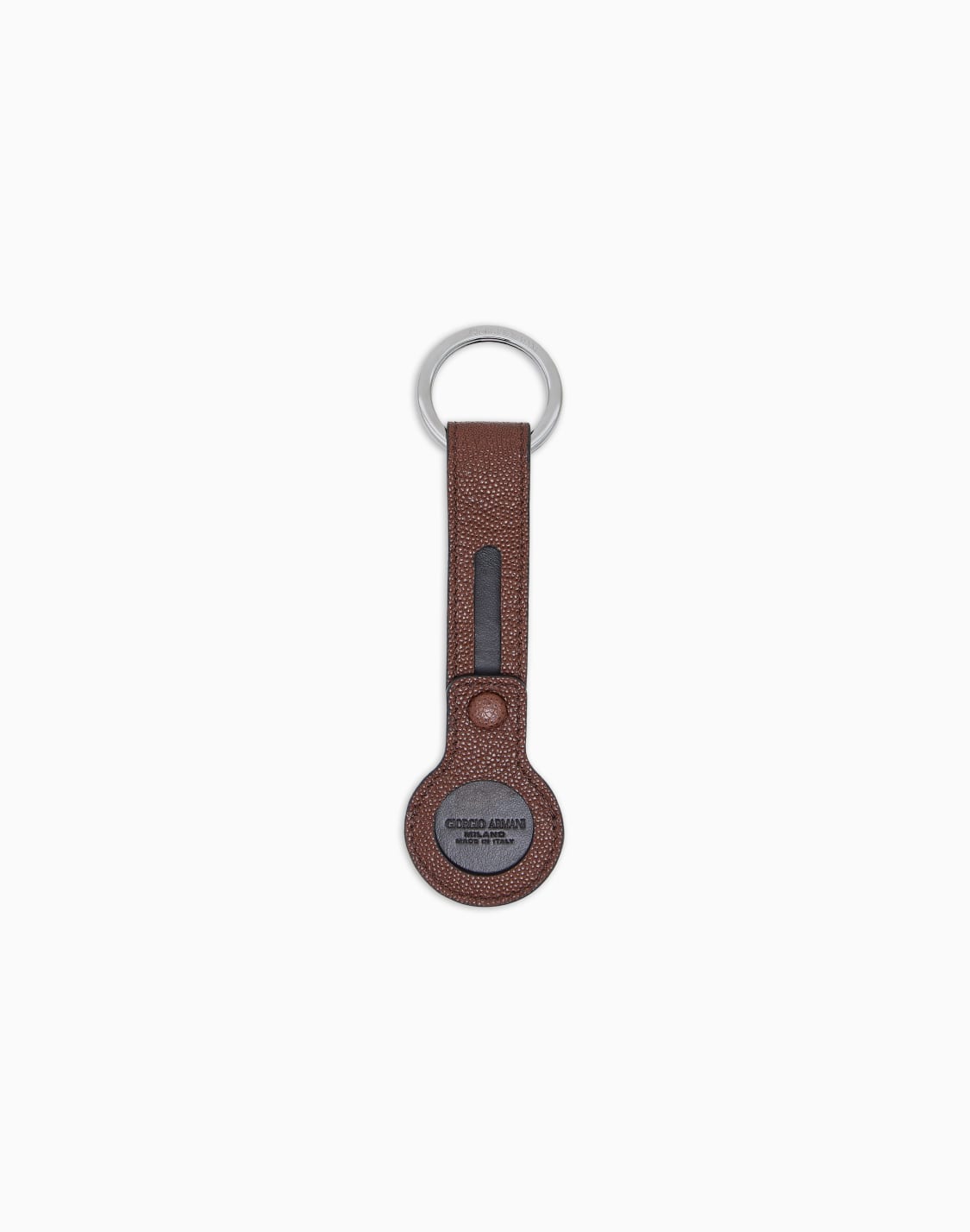 porte-cls-avec-porte-airtag-en-cuir-de-veau-grain-marron--giorgio-armani