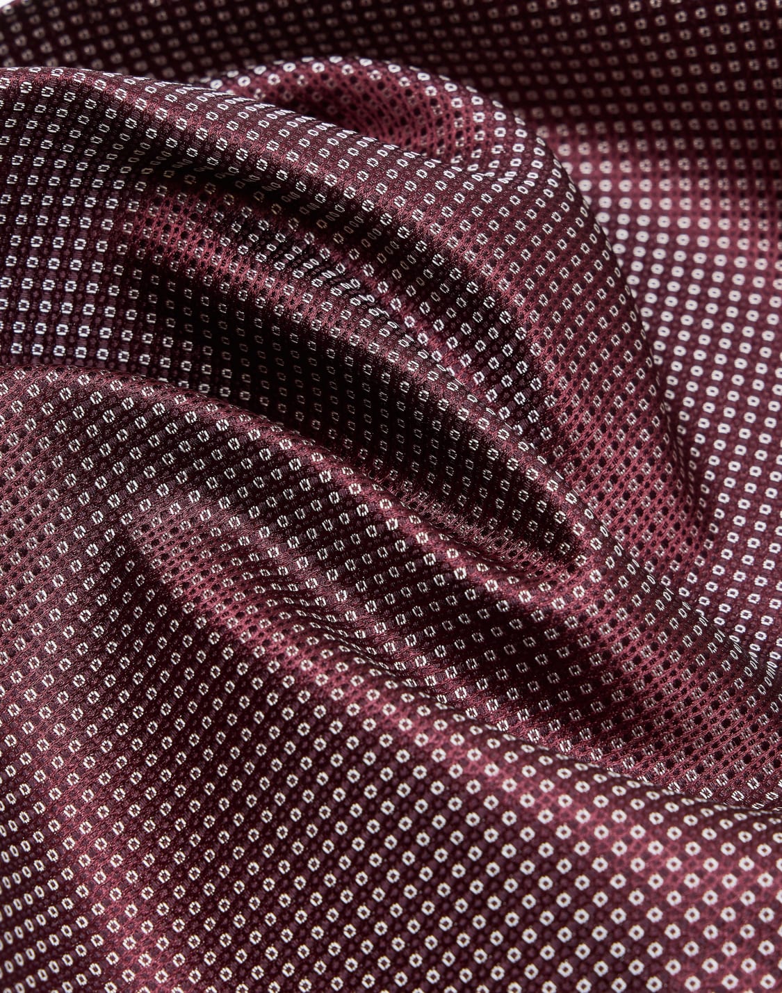 ポケットチフ-シルク-幾何学ジャカド-レッド--giorgio-armani
