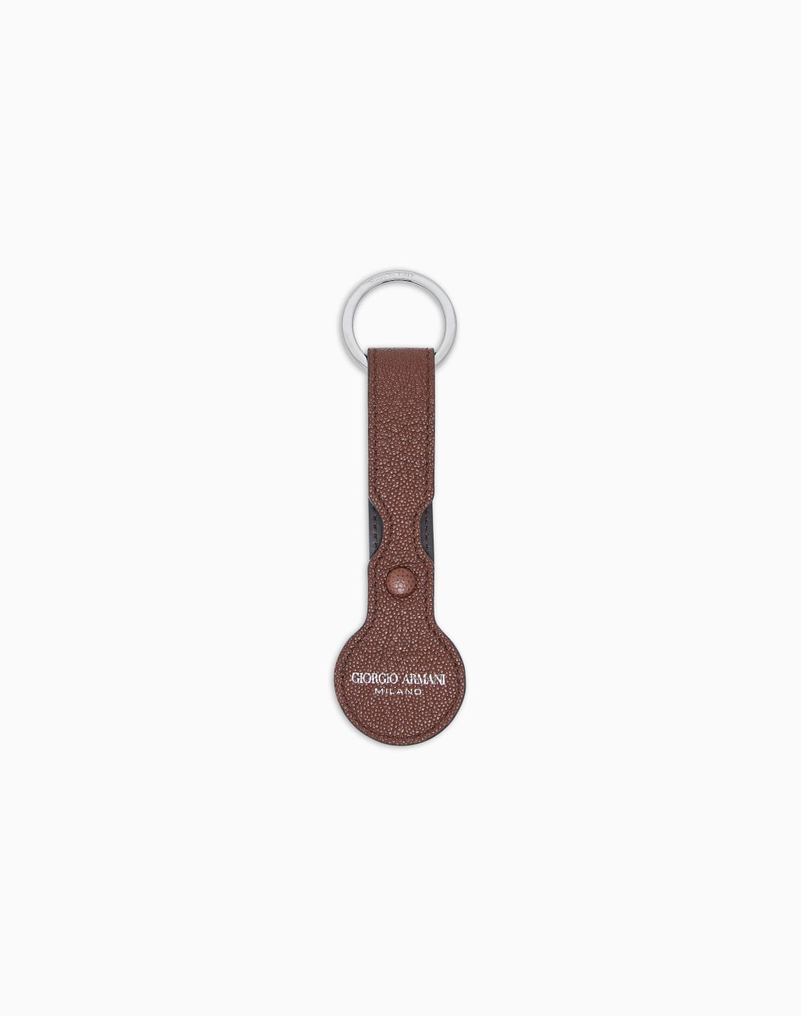 porte-cls-avec-porte-airtag-en-cuir-de-veau-grain-marron--giorgio-armani