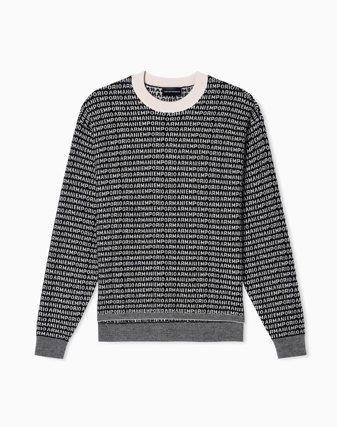 virgin-wool-jumper-with-all-over-jacquard-signature-logo-black--emporio-armani