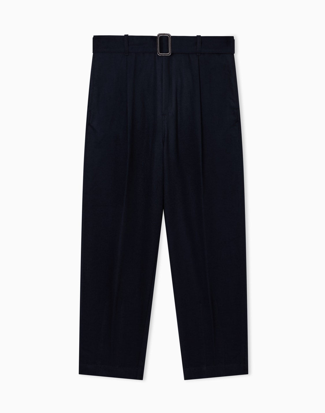 パンツ-バジンウル-ベルト付き-ネイビブル--emporio-armani