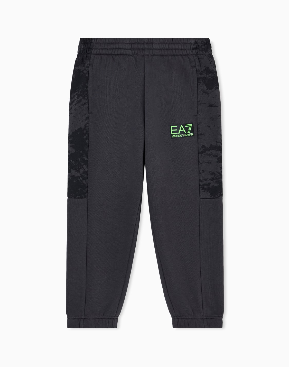 pantalon-de-jogging-graphic-series-boy-en-mlange-de-coton-biologique-asv-gris--ea7