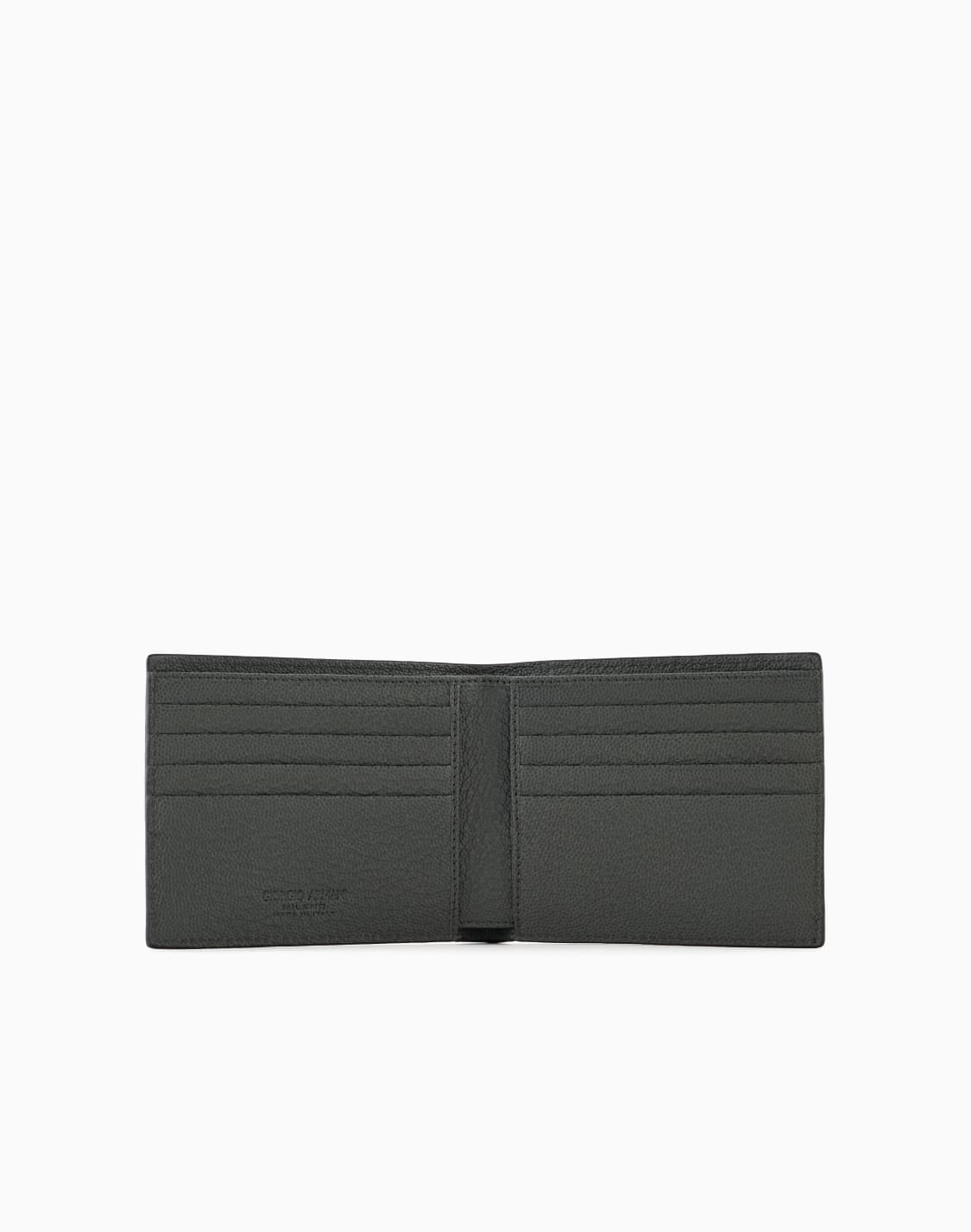 Printed leather wallet