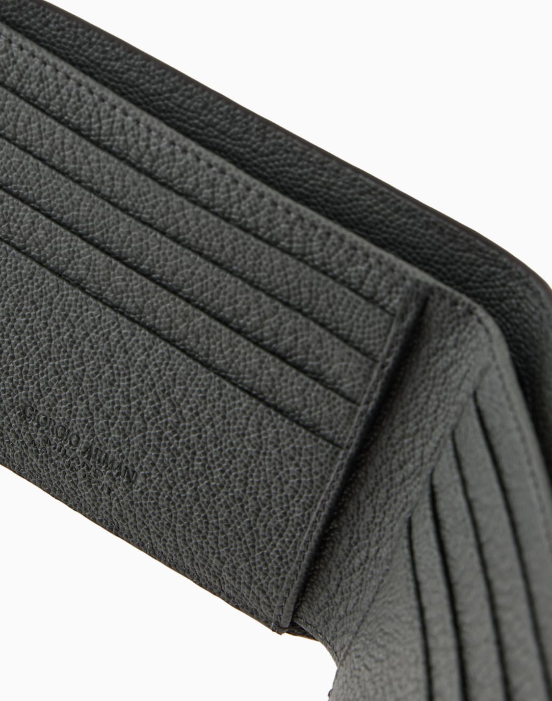 Printed leather wallet