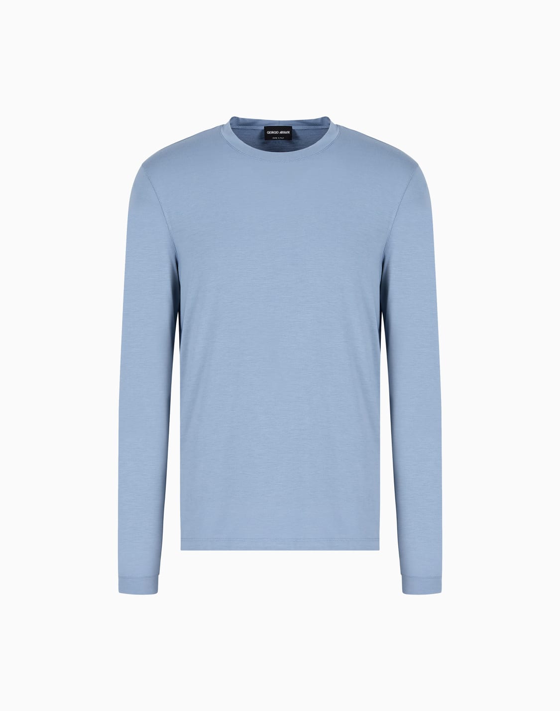 asv-長袖クルネックトップス-ストレッチビスコス-ジャジ-ブル--giorgio-armani
