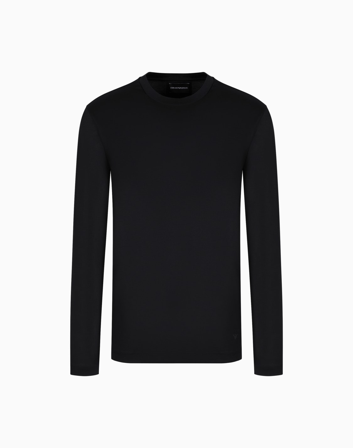 jersey-de-punto-de-mezcla-de-lyocell-asv-negro--emporio-armani
