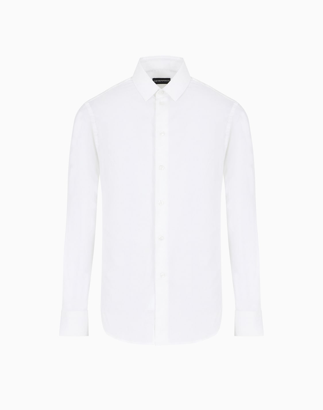 camisa-de-popelina-de-algodn-elstico-blanco--emporio-armani