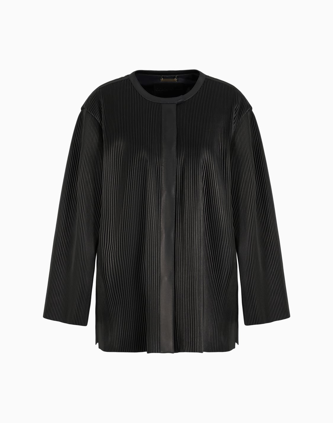 pleated-nappa-leather-blouson-black--giorgio-armani
