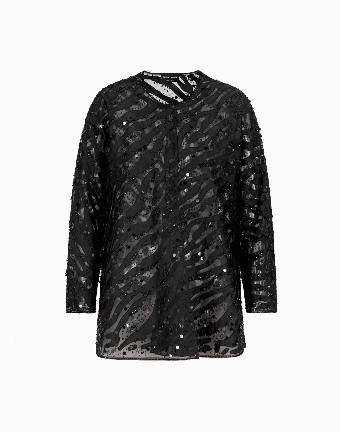 シャツ-オガンジ-アニマルモチフ刺繍-パタン--giorgio-armani